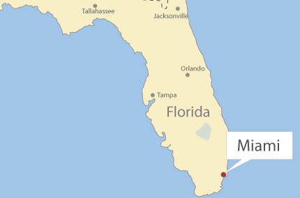 Map of Miami